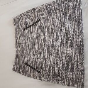Ann Taylor LOFT Gray Textured Skirt